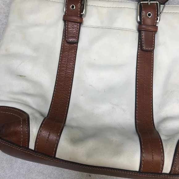 COACH HAMPTON LEATHER SATCHEL - Picture 9 of 11